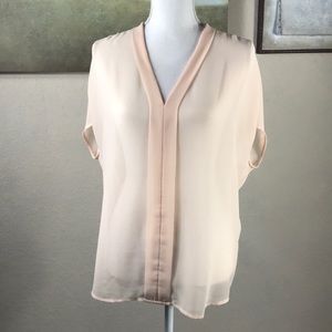 Victoria’s Secret sheer blouse blush size S